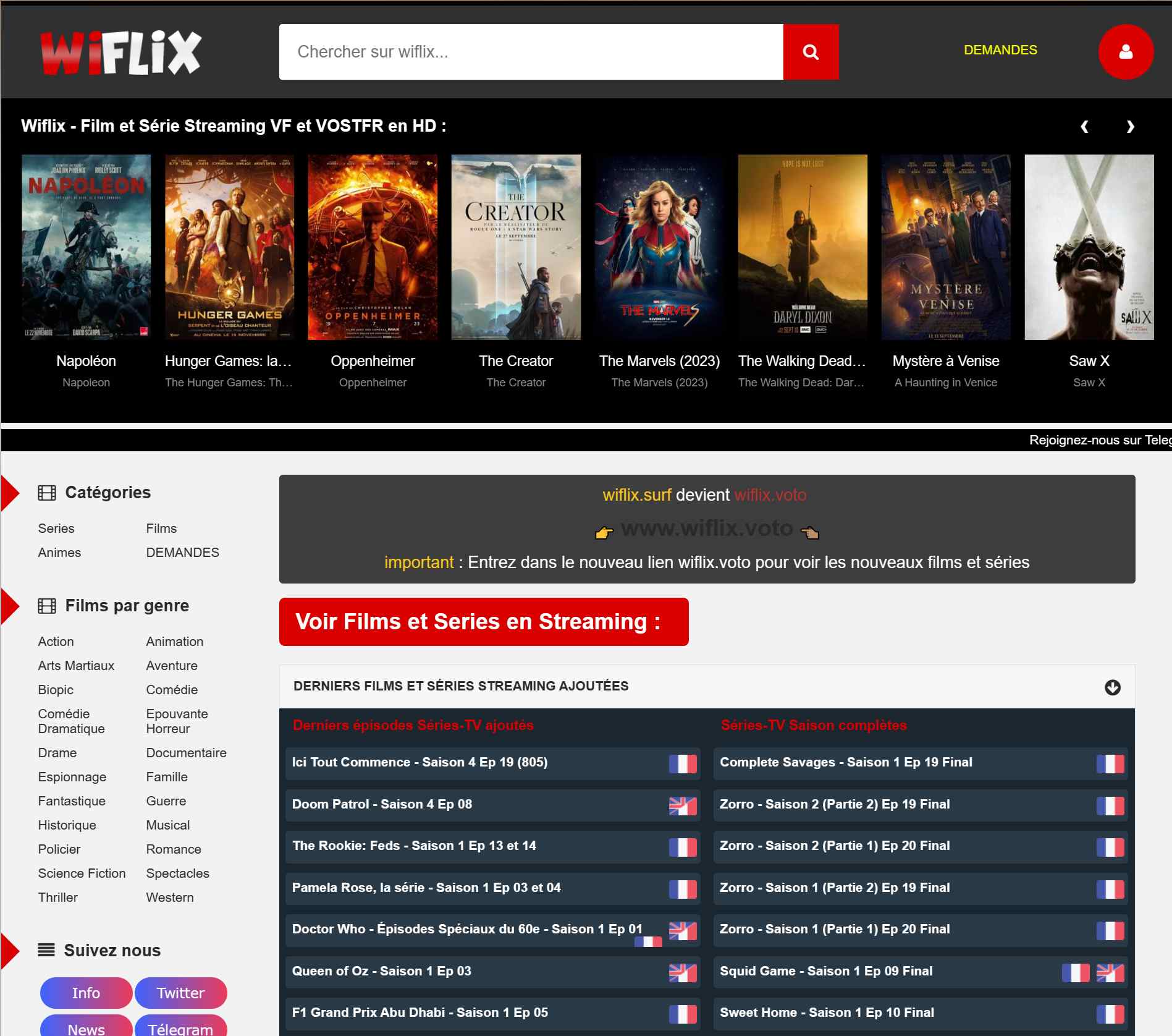 Wiflix nouvelle adresse Avril 2024 😎