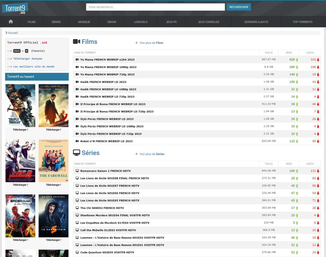 torrent9 nouvelle adresse 2023