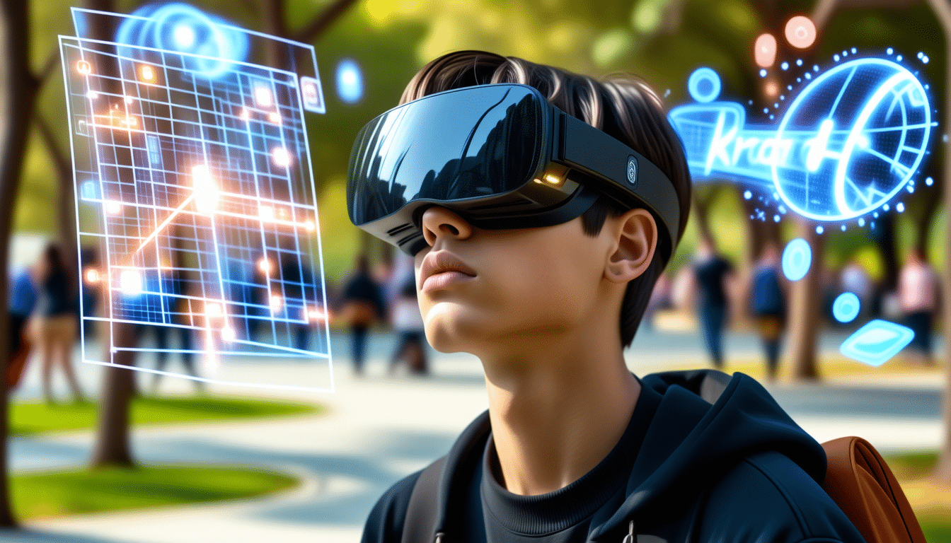 découvrez kradax, le casque de réalité augmentée révolutionnaire qui réinvente votre interaction avec les objets numériques en plein air. plongez dans une expérience immersive et enrichissante, où le monde physique et numérique se rencontrent pour offrir des possibilités infinies.