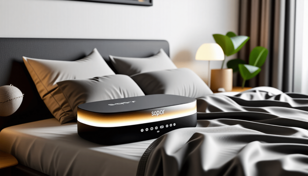 découvrez sopor, le dispositif de sommeil intelligent qui régule la température et diffuse des ondes relaxantes pour vous garantir un repos optimal. profitez d'une expérience de sommeil révolutionnaire et réveillez-vous revitalisé chaque matin.