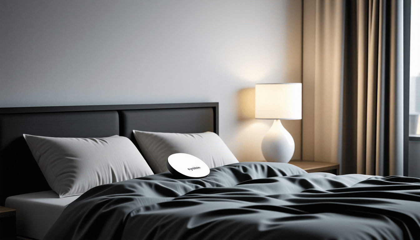 découvrez eyobim, le capteur de sommeil avancé qui régule intelligemment la température et l'éclairage de votre chambre pour garantir des nuits réparatrices. optimisez votre repos et réveillez-vous revitalisé avec cette technologie innovante.