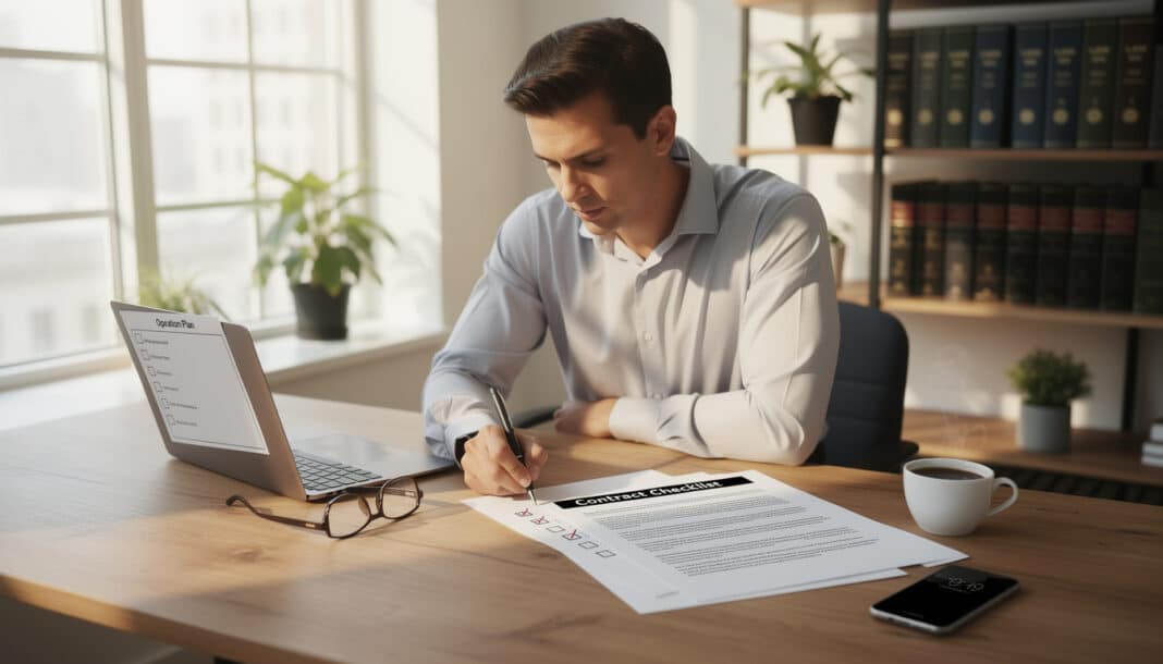 découvrez le checklist ultime pour vérifier votre contrat avant une opération importante et assurez-vous que tous les aspects clés sont bien couverts pour éviter les mauvaises surprises.