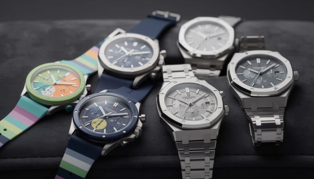 Explorez la collection exclusive Swatch x Audemars Piguet Royal Pop, alliant design audacieux et savoir-faire horloger pour un style unique et contemporain.