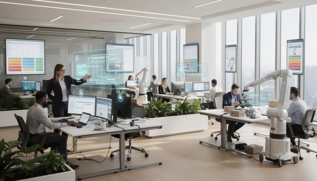 explorez comment l'intelligence artificielle transforme l'organisation du travail en analysant les nouvelles structures émergentes et leurs impacts sur les méthodes et environnements professionnels.