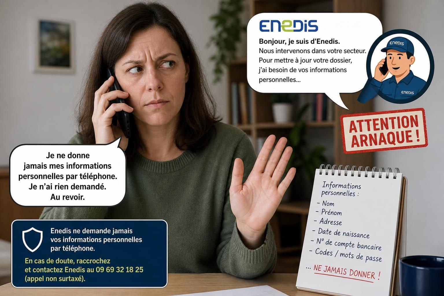 Enedis met en garde contre une récente tentative de faux démarchages visant à arnaquer les utilisateurs. Découvrez comment reconnaître et éviter ces escroqueries.