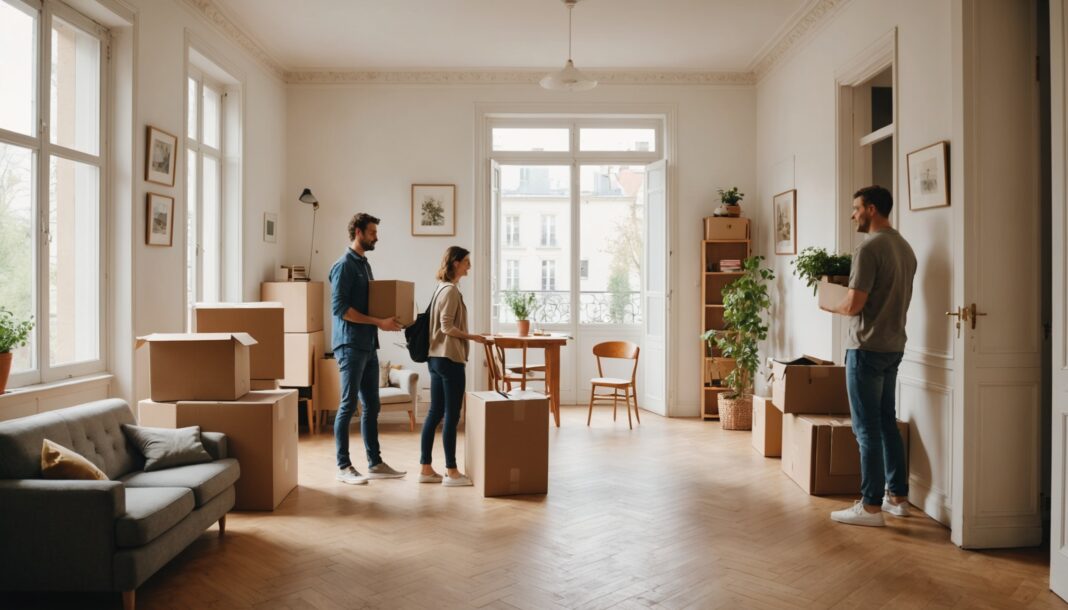 Cartons de déménagement dans un appartement, aides financières 2026