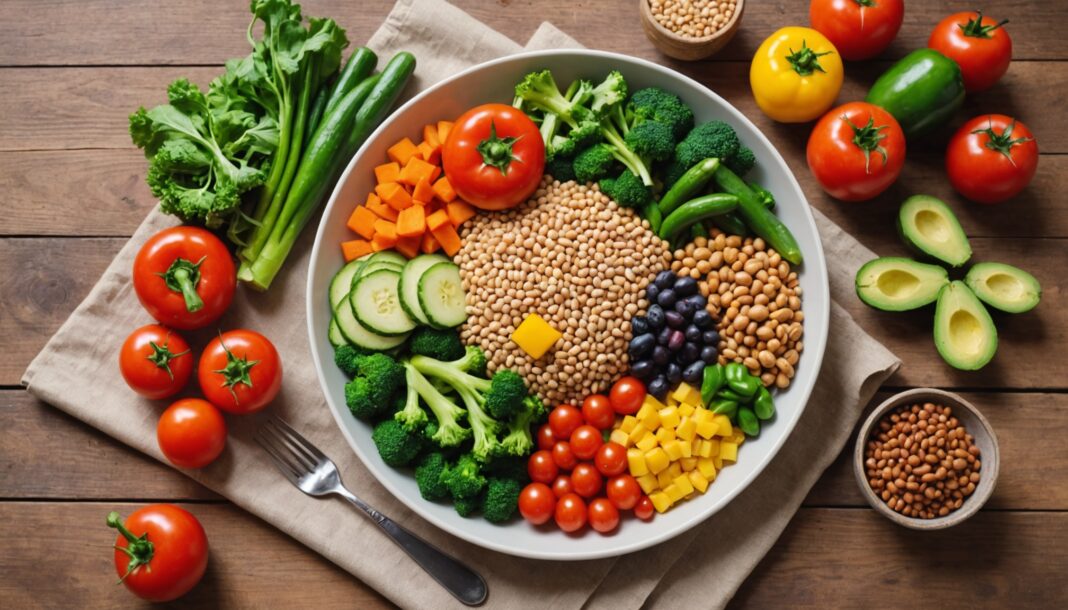 Alimentation végétale riche en fruits et légumes pour la perte de poids