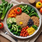 Alimentation végétale riche en fruits et légumes pour la perte de poids