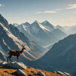 Lagopède alpin et chamois en montagne, chasse et espèces protégées en France