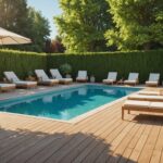 Piscine privée dans un jardin, illustration de la location de piscine entre particuliers