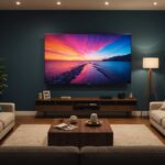 Illustration d'un salon avec une télévision en streaming, symbole de JustWatch TV