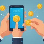 Illustration d'un parrainage bancaire avec échange de bonus entre deux smartphones