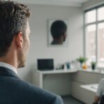 Illustration générée par IA d'une chevelure dense après une greffe de cheveux